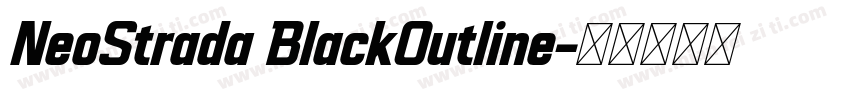 NeoStrada BlackOutline字体转换